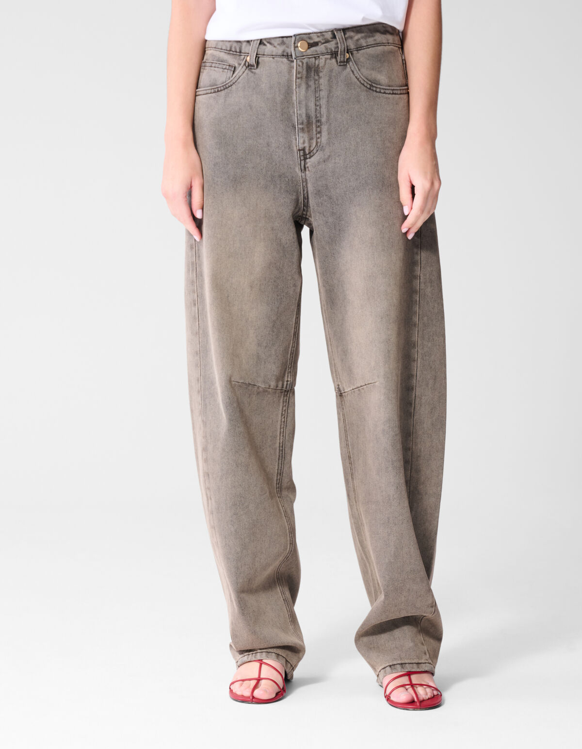 Graue Jeans mit taillierter Passform SHOEBY WOMEN