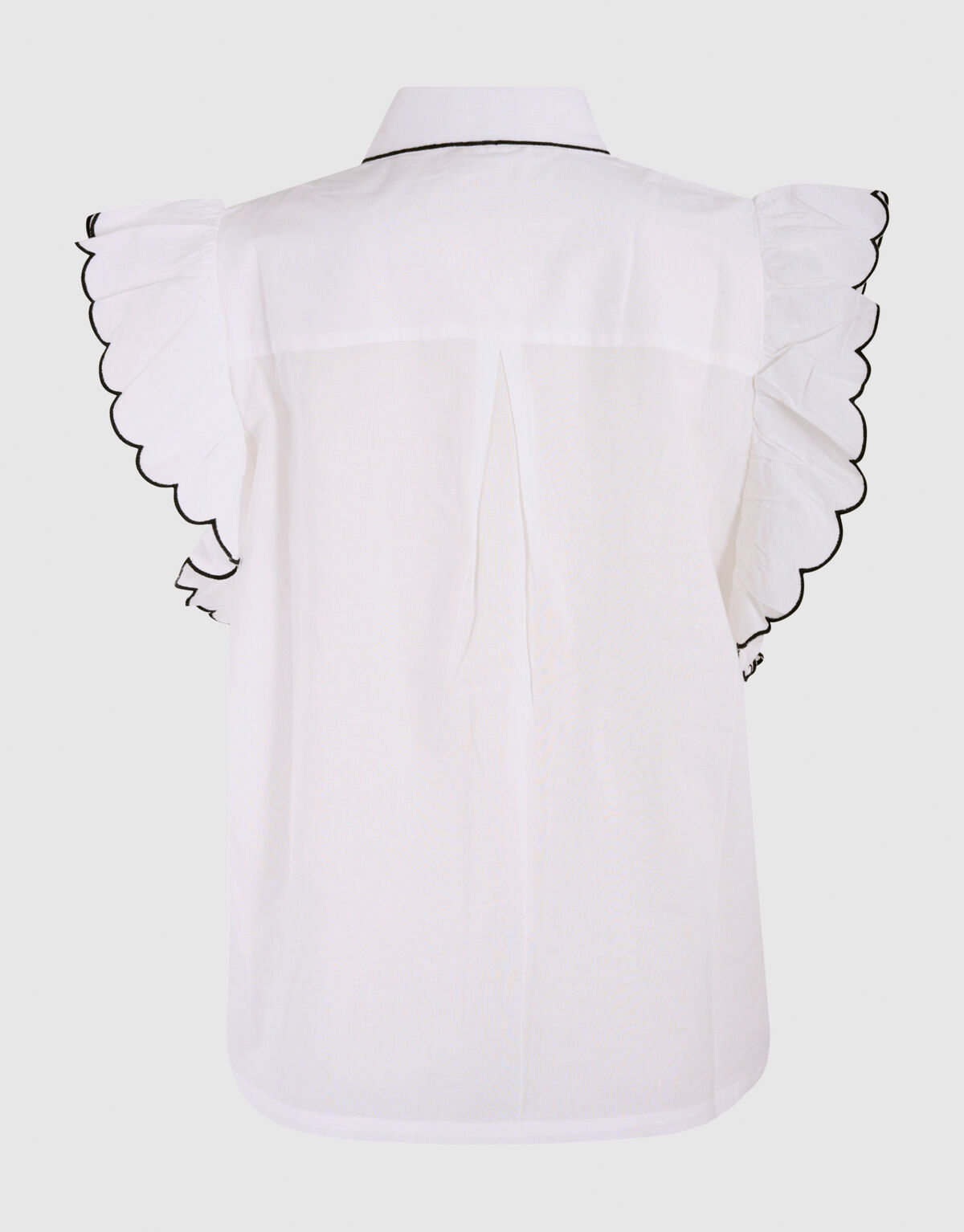 Besticktes Rüschentop Wit SHOEBY WOMEN
