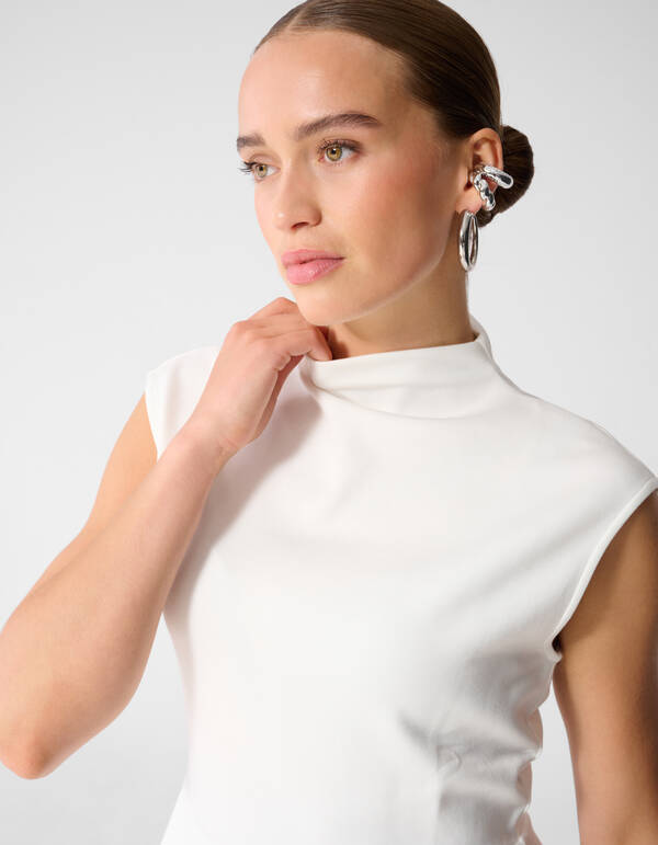 Wei&szlig;es Peplum-Top SHOEBY WOMEN