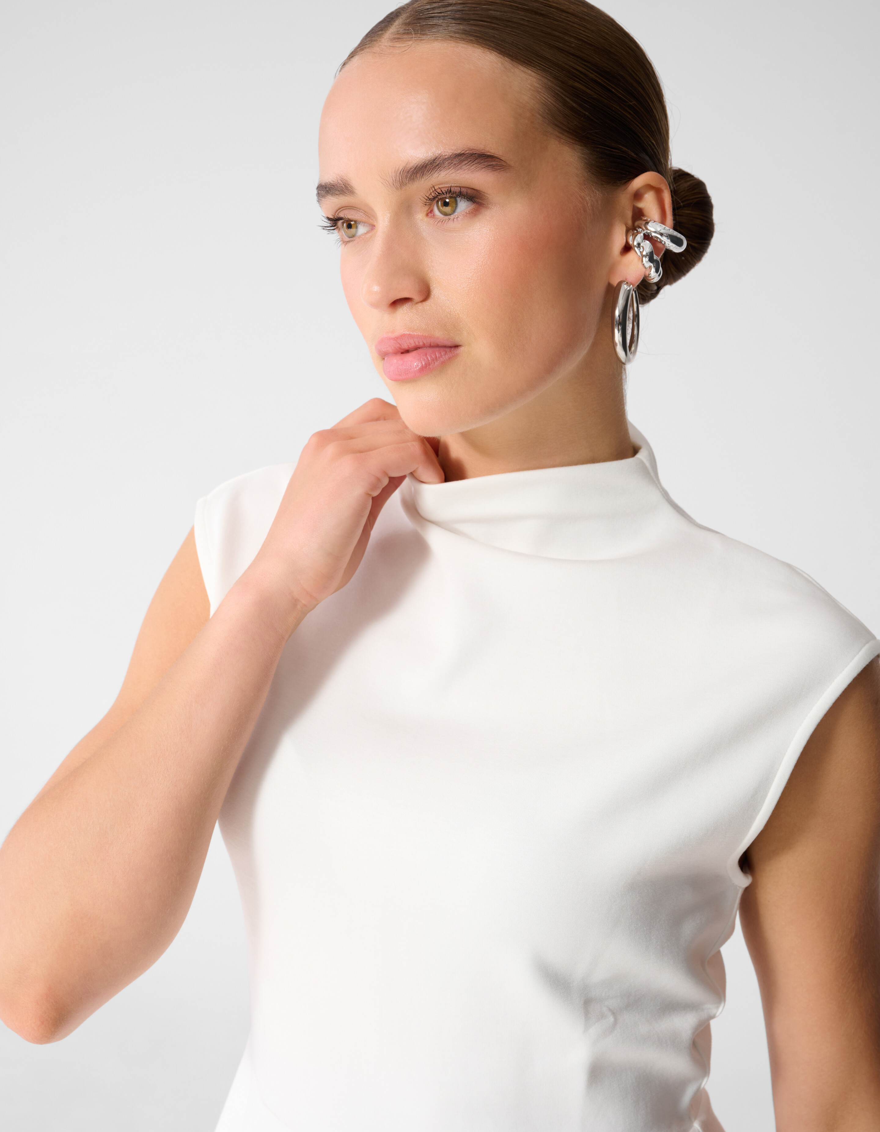 Wei&szlig;es Peplum-Top SHOEBY WOMEN