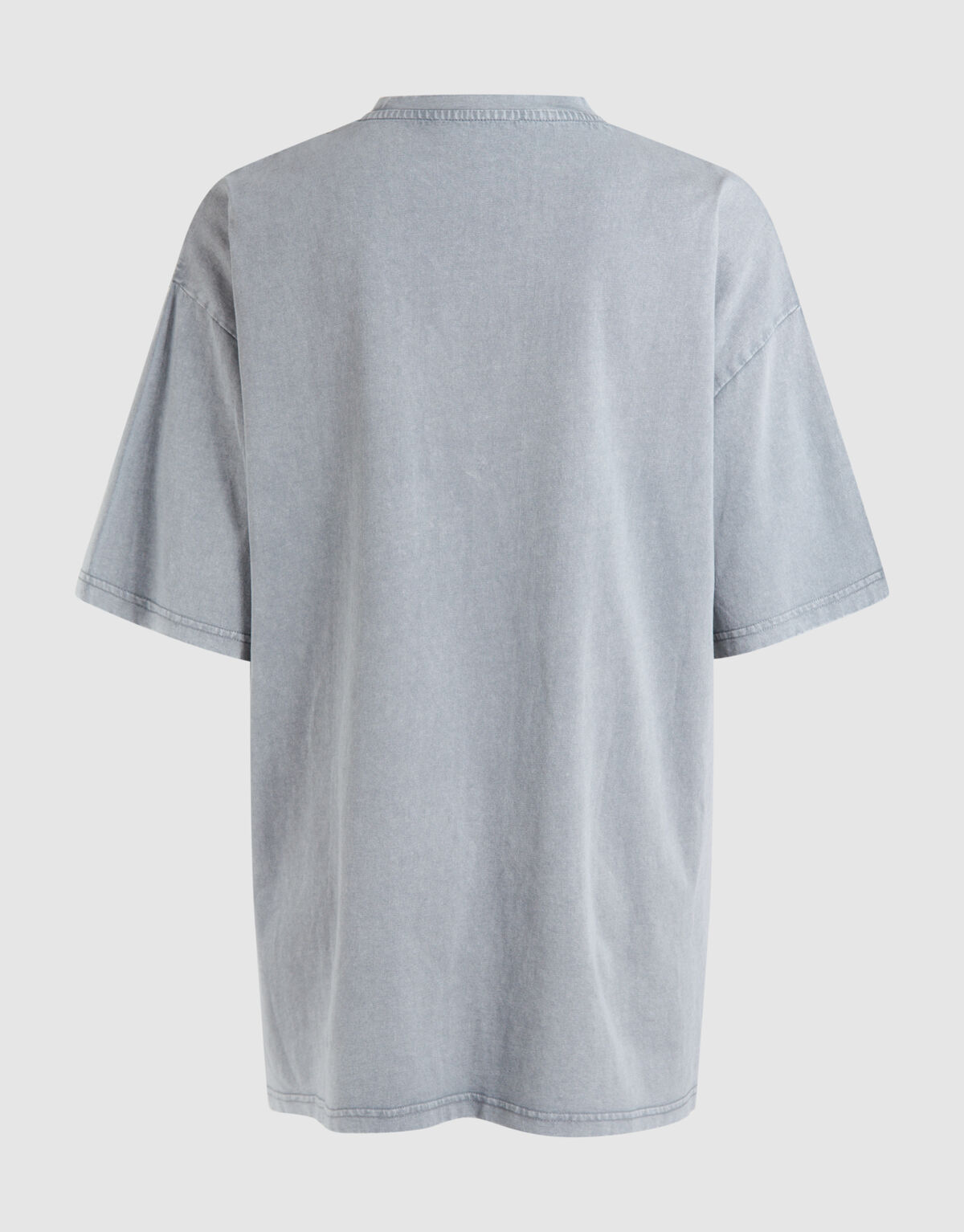 &Uuml;bergro&szlig;es gewaschenes T-shirt Hellgrau SHOEBY WOMEN