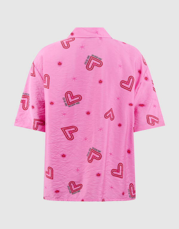 Herzstruktur Bluse Rosa SHOEBY GIRLS