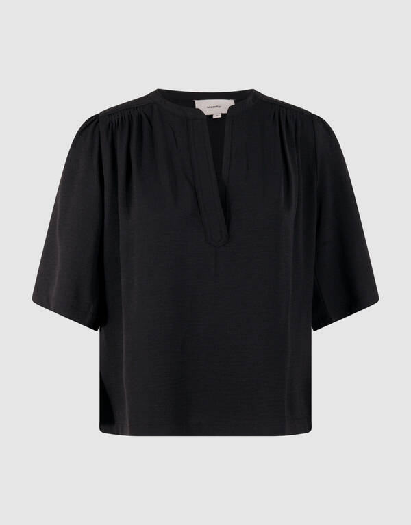 Twist Piping Top Schwarz SHOEBY WOMEN