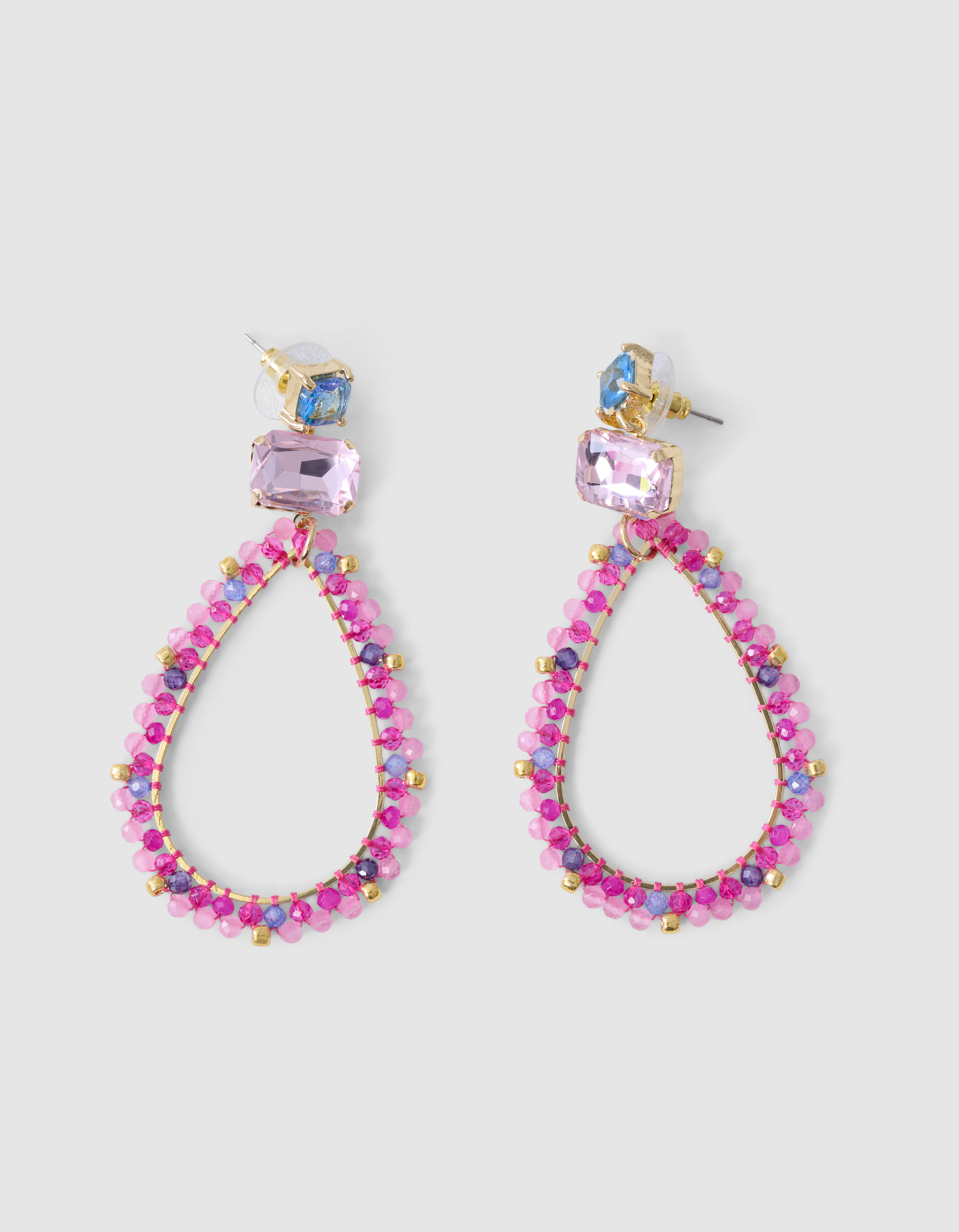 Ovale Ohrringe Rosa SHOEBY ACCESSOIRES