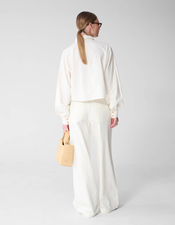 Wide-Leg-Fit-Jeans Wei&szlig; von Mieke SHOEBY WOMEN