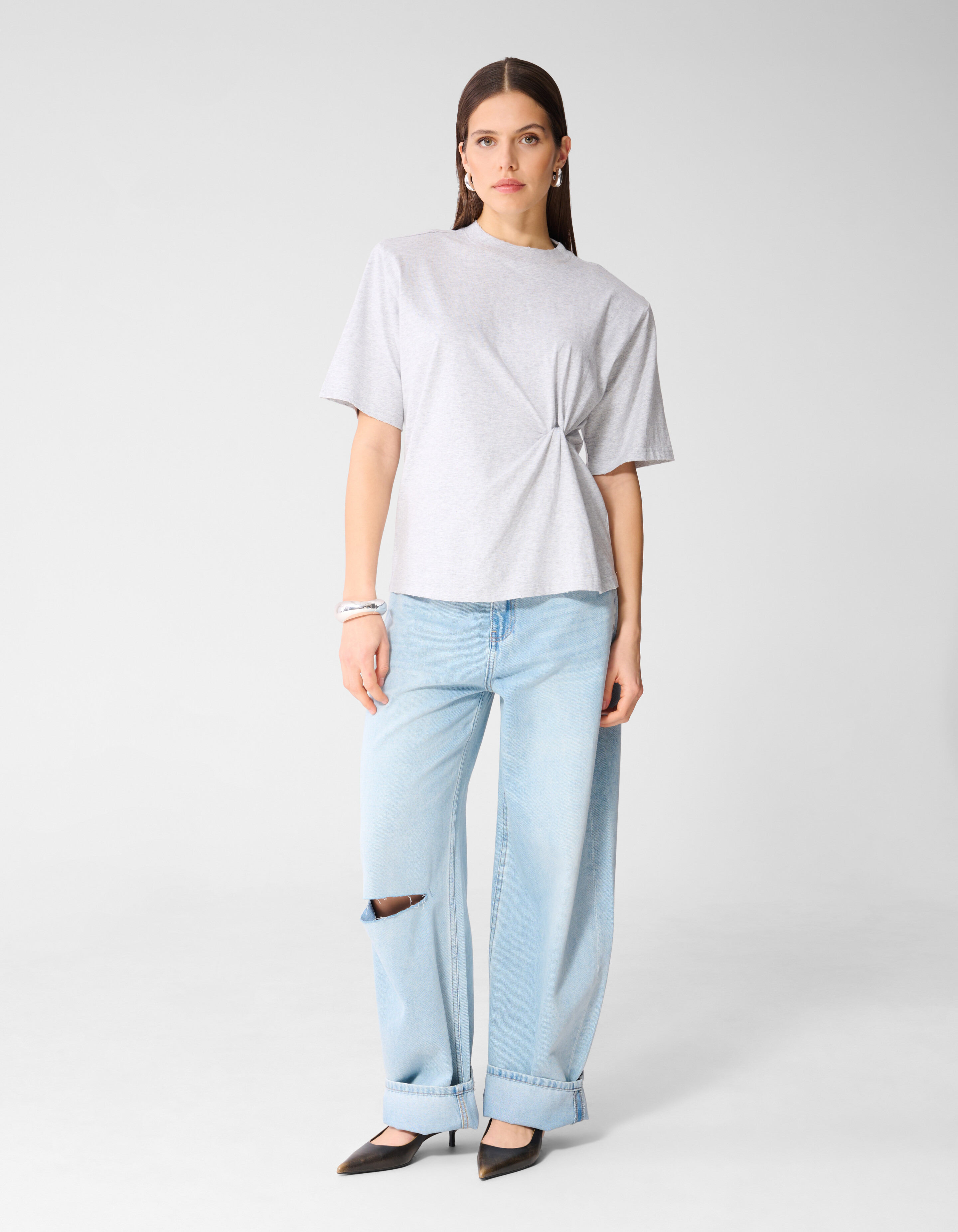 Straight Fit Jeans Gebleicht Von Monica SHOEBY WOMEN