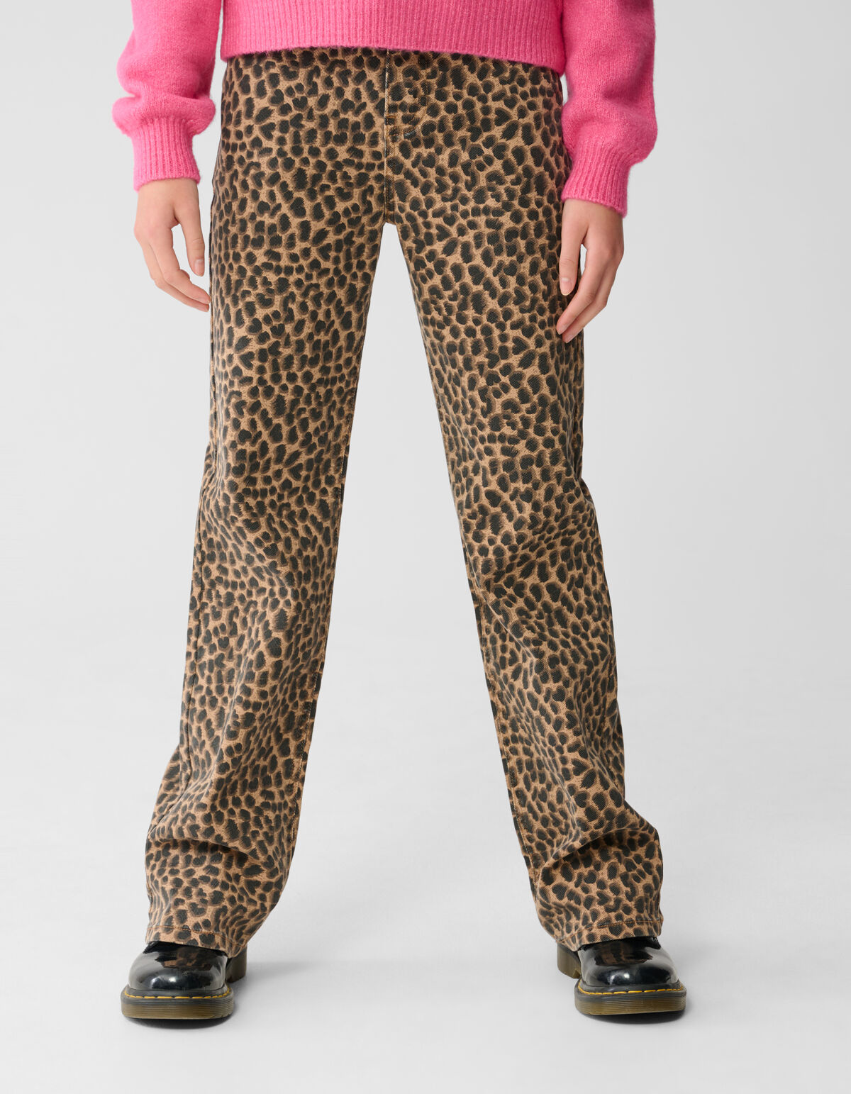 Leopard Straight Fit Hose Braun SHOEBY GIRLS