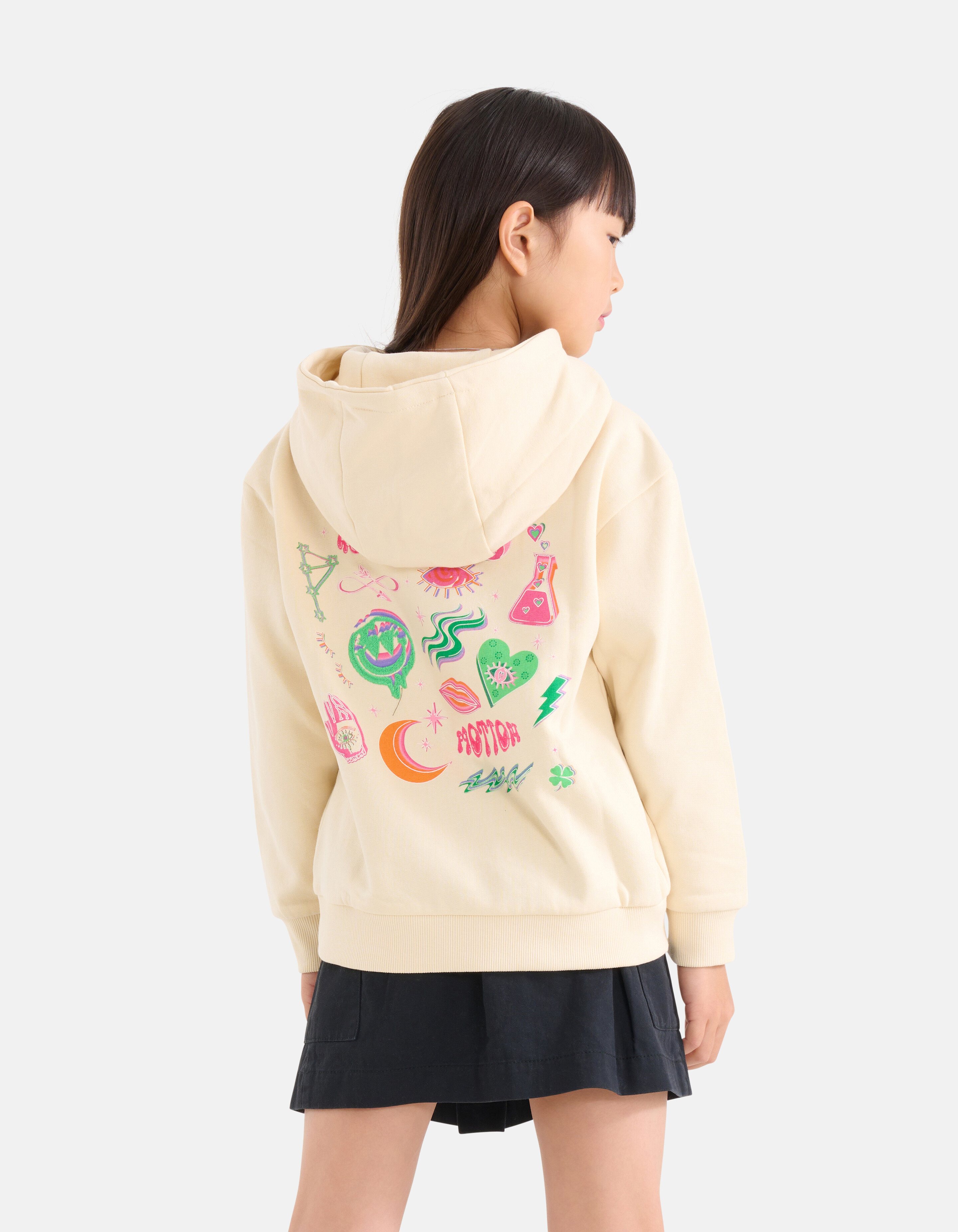 Grafik Hoodie Off White SHOEBY GIRLS