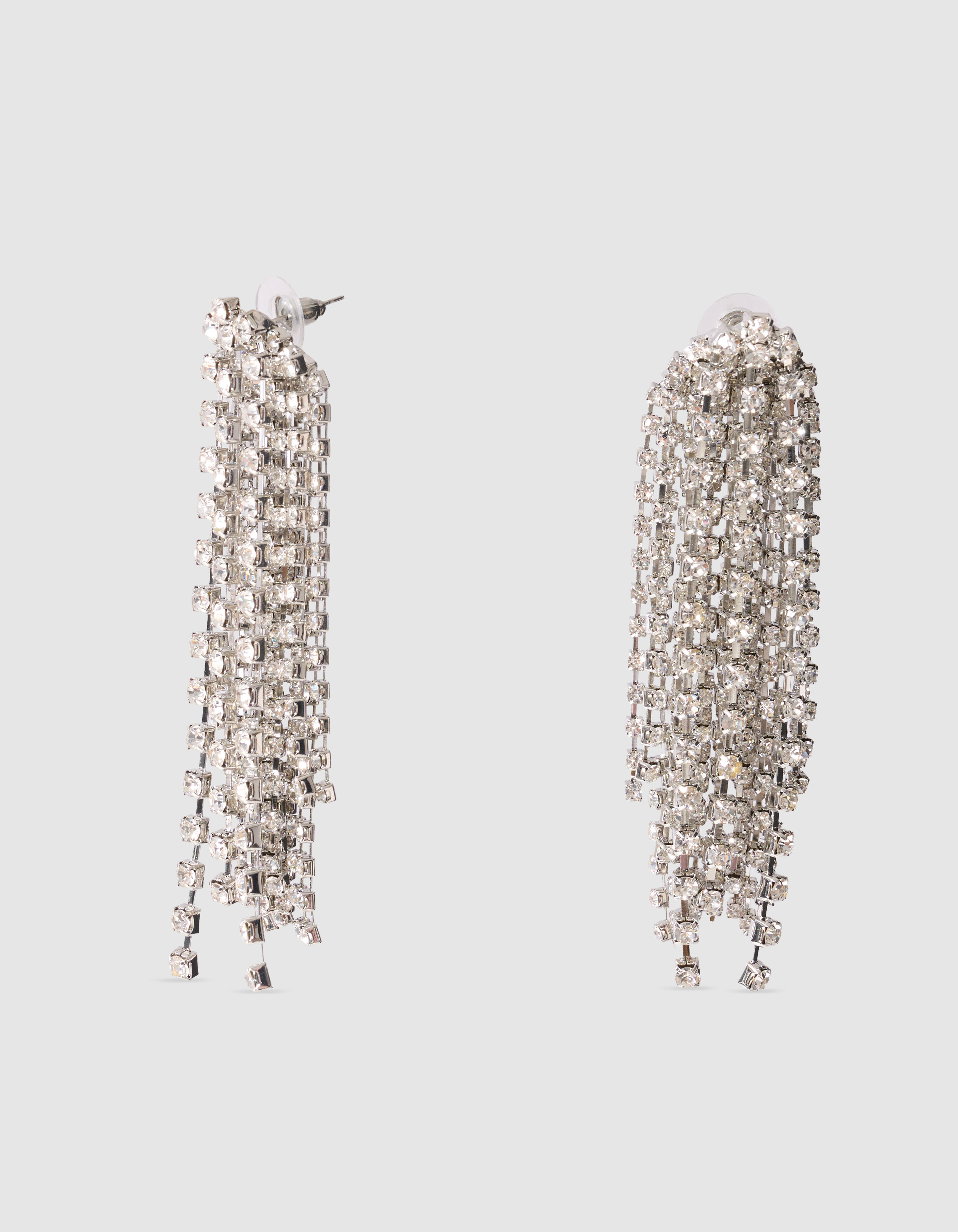 Strass-Ohrringe Silber SHOEBY ACCESSOIRES