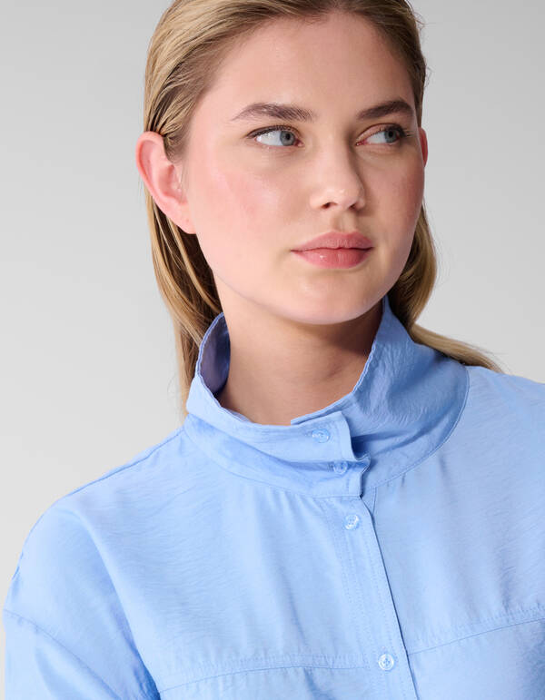 Bluse mit Kordelzug Blau SHOEBY WOMEN