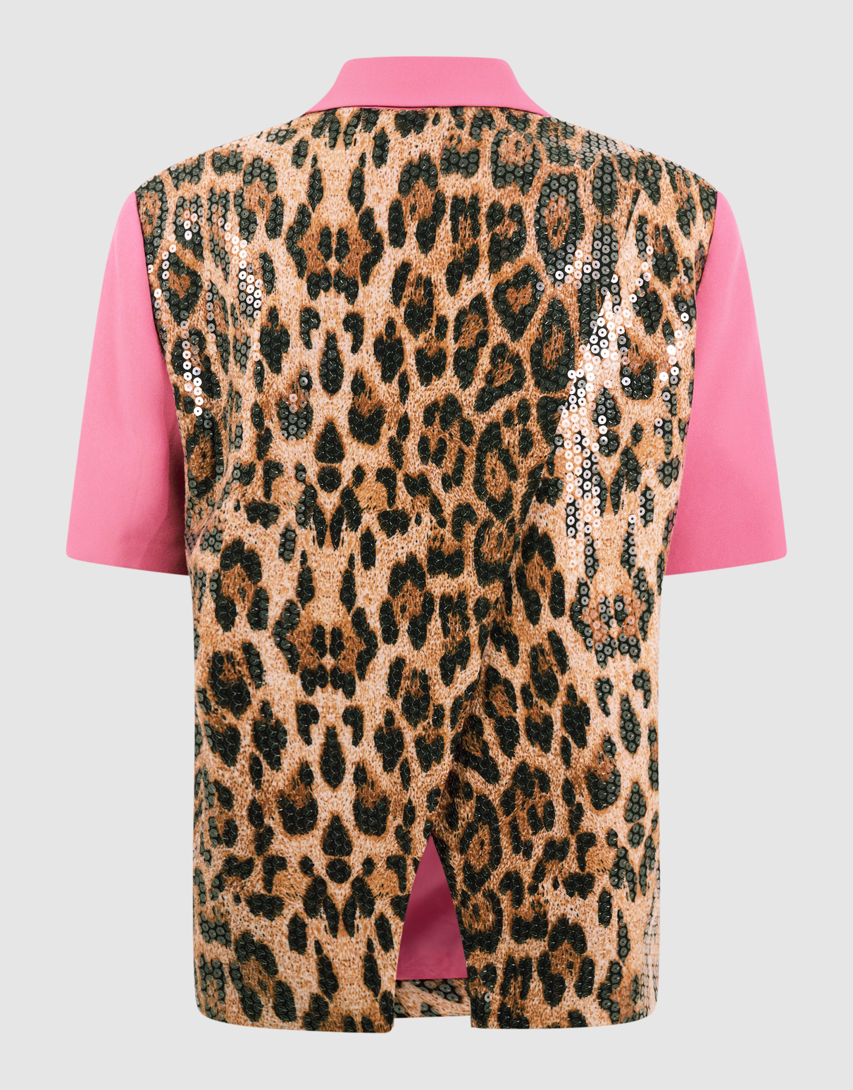 Sequin Leopard Blazer Rosa SHOEBY GIRLS