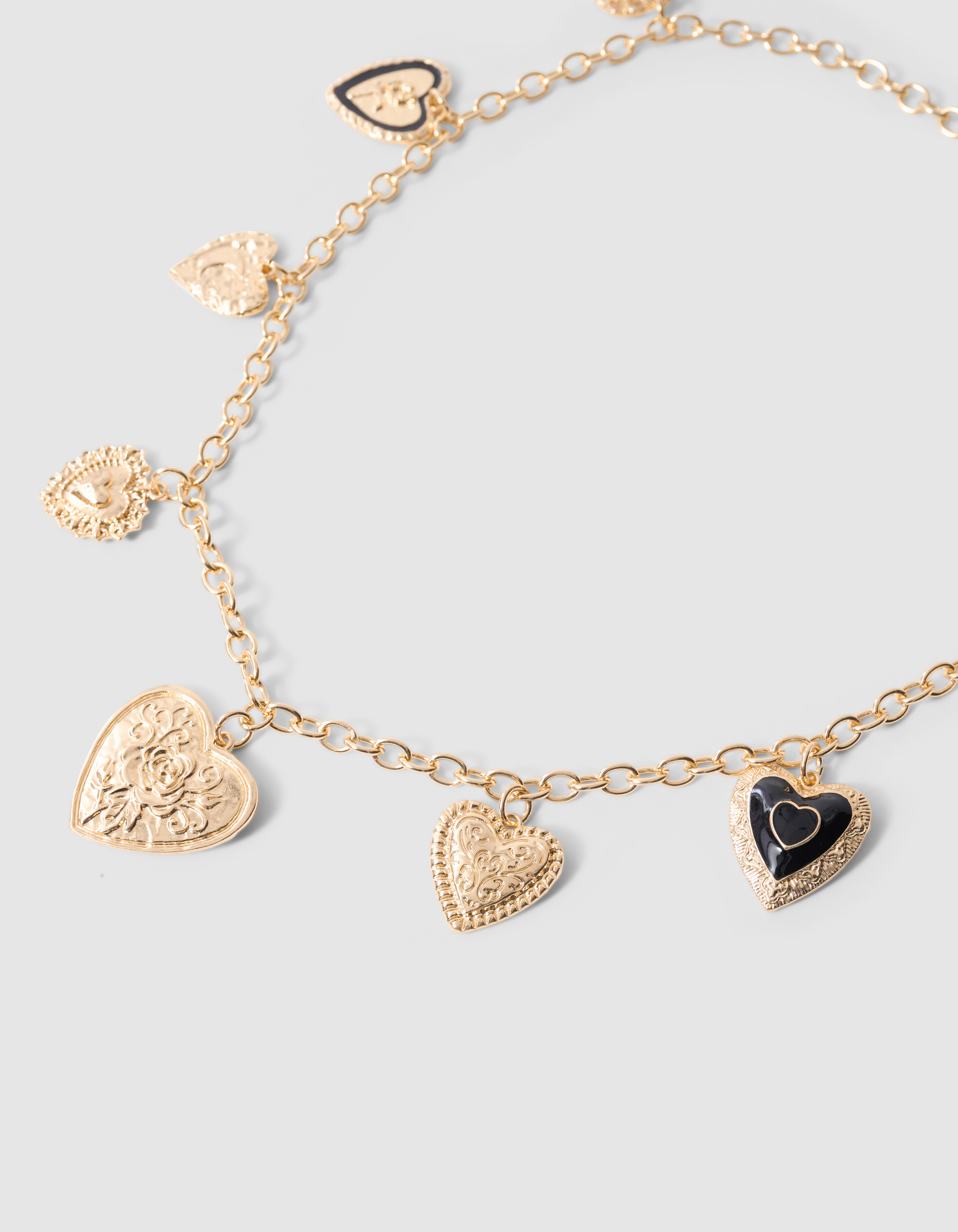 Multi Heart G&uuml;rtel Gold SHOEBY ACCESSOIRES