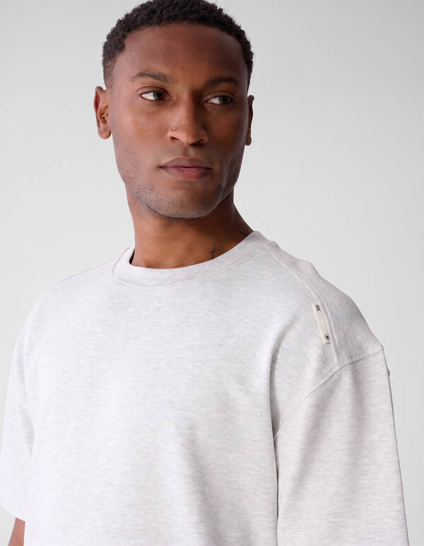 Label-Basic-T-Shirt Hellgrau SHOEBY MEN