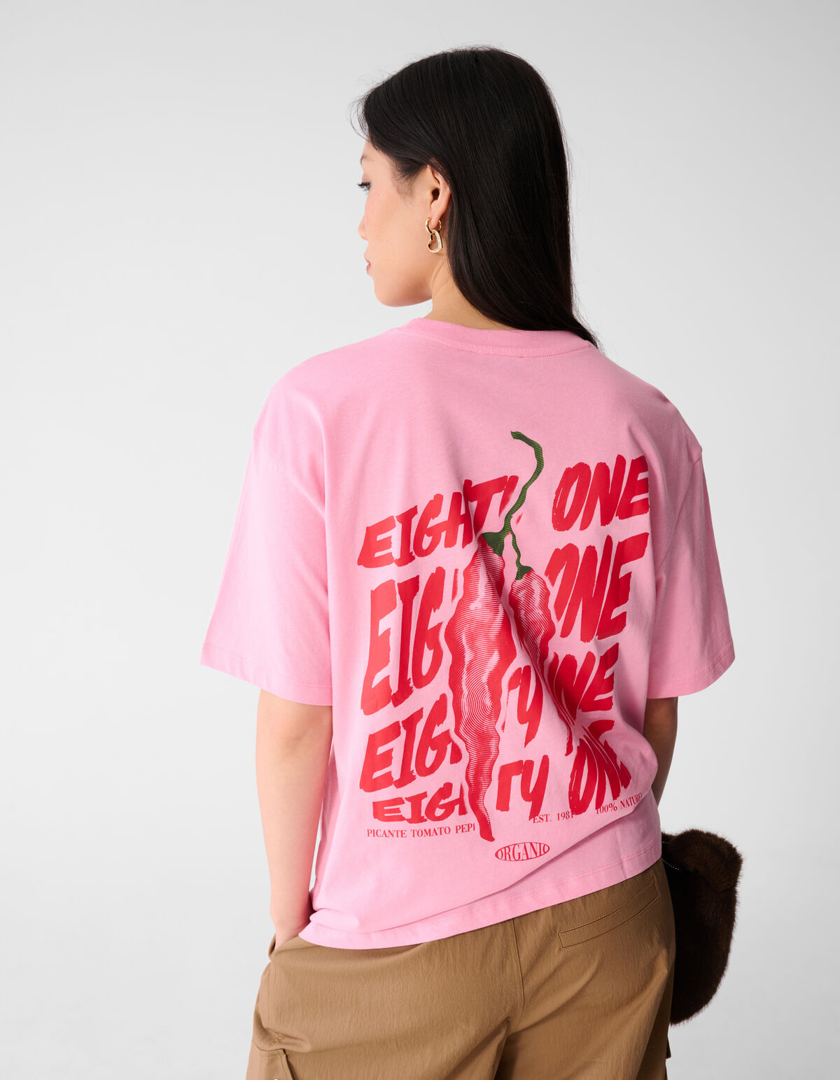 Pepper Artwork T-Shirt Rosa SHOEBY WOMEN