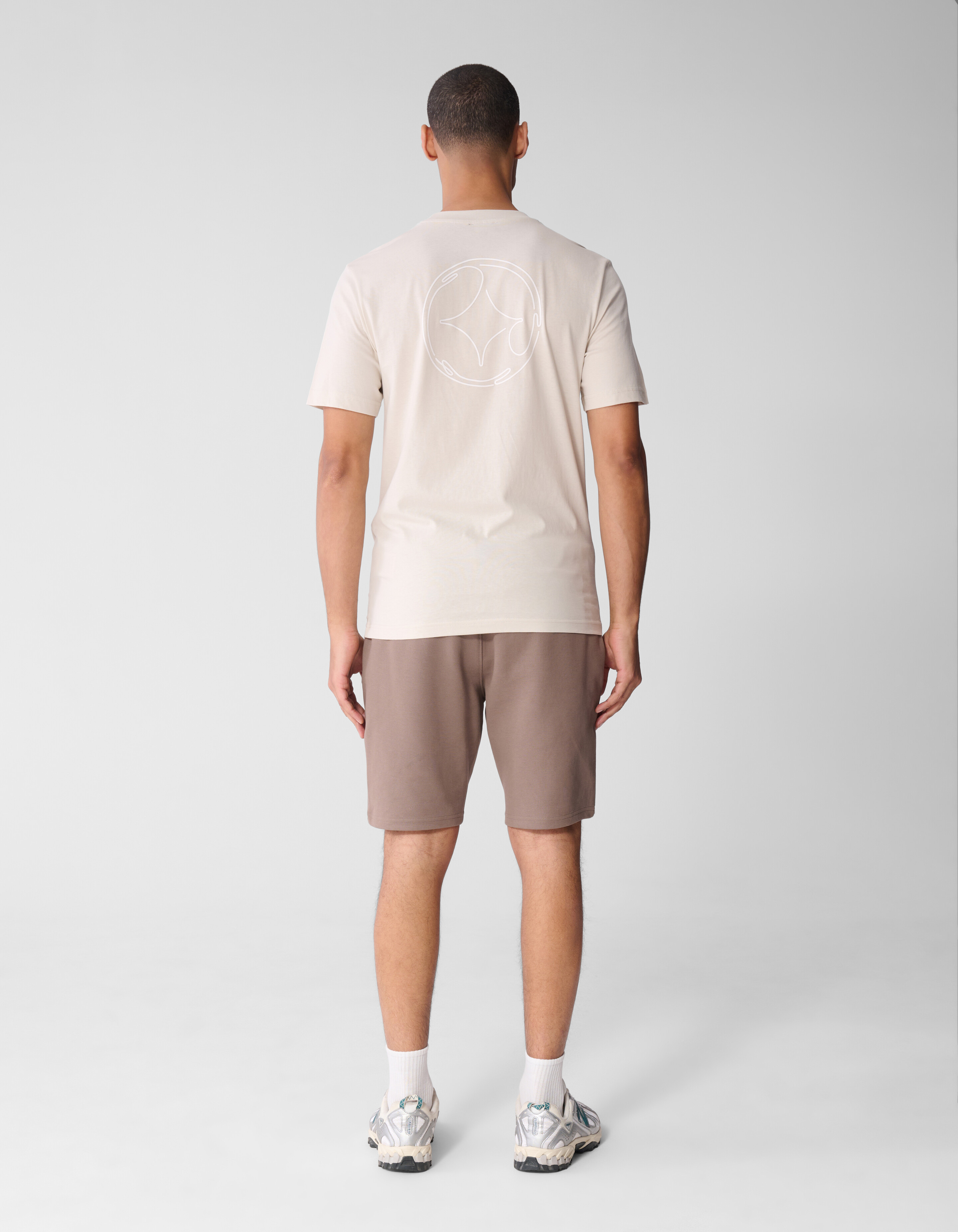 Line-Art-T-Shirt Sand SHOEBY MEN