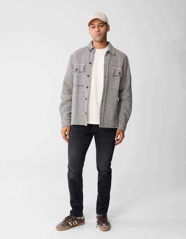 Slim Fit Jeans Gewaschen Schwarz L34 SHOEBY MEN