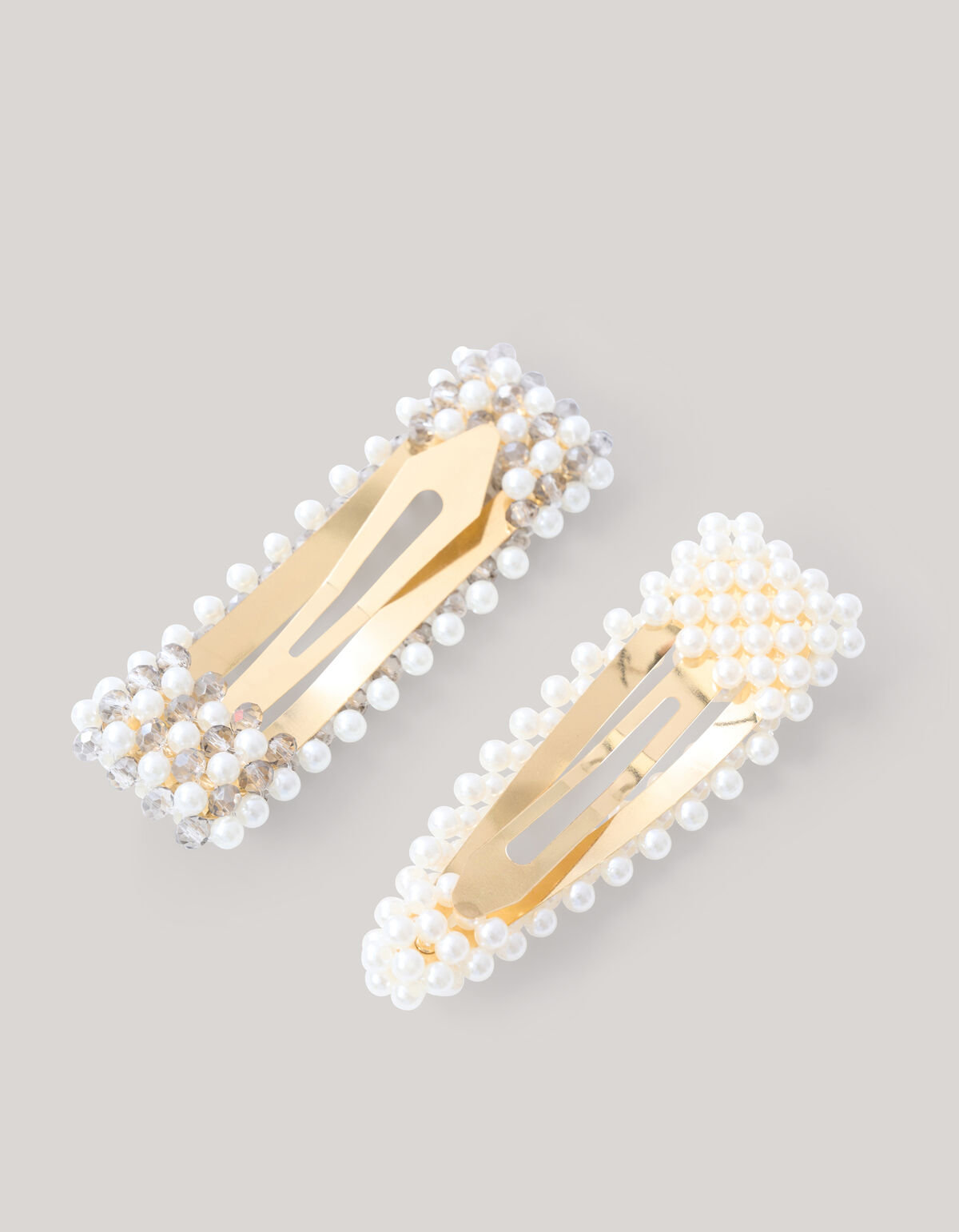 Perlen Haarspange Aus Wei&szlig; SHOEBY ACCESSOIRES