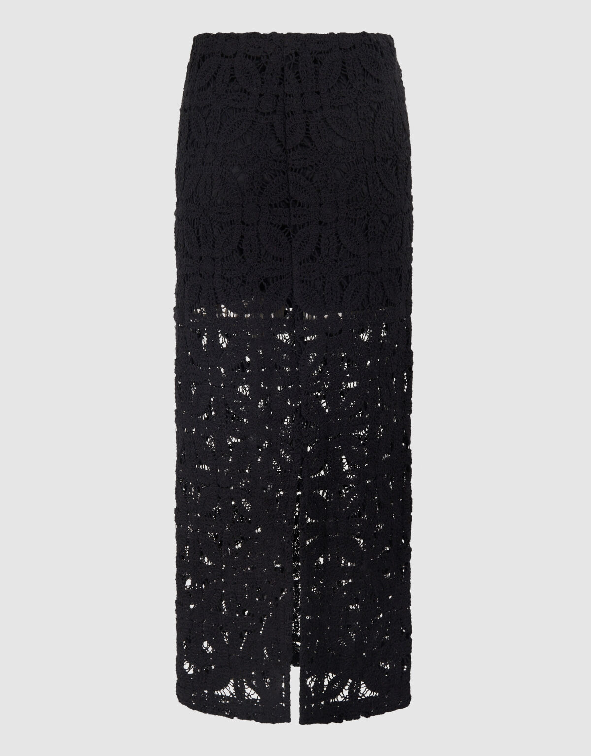 Gehäkelter Maxirock Schwarz SHOEBY WOMEN