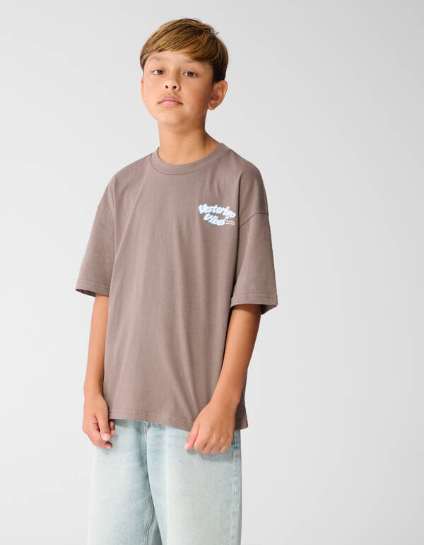 Vibes Artwork T-Shirt Braun SHOEBY BOYS