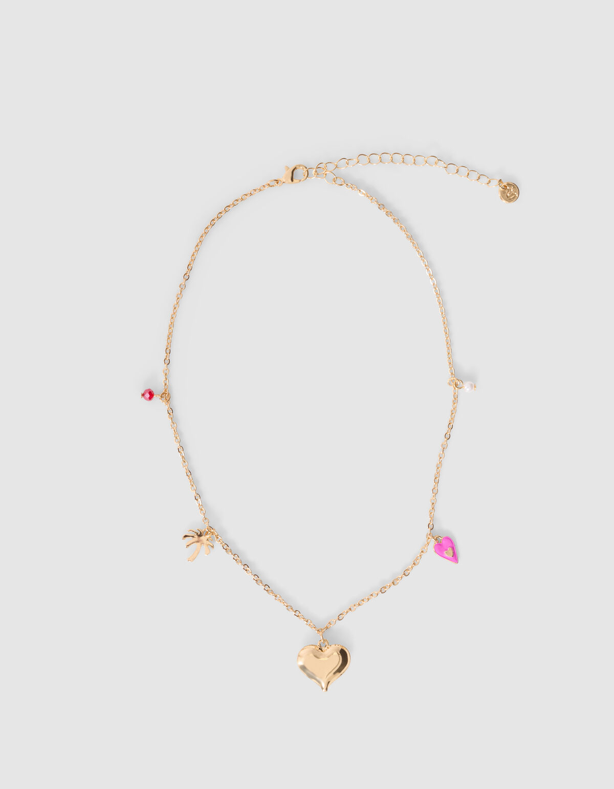 Palm Love Charm Halskette Gold SHOEBY ACCESSOIRES