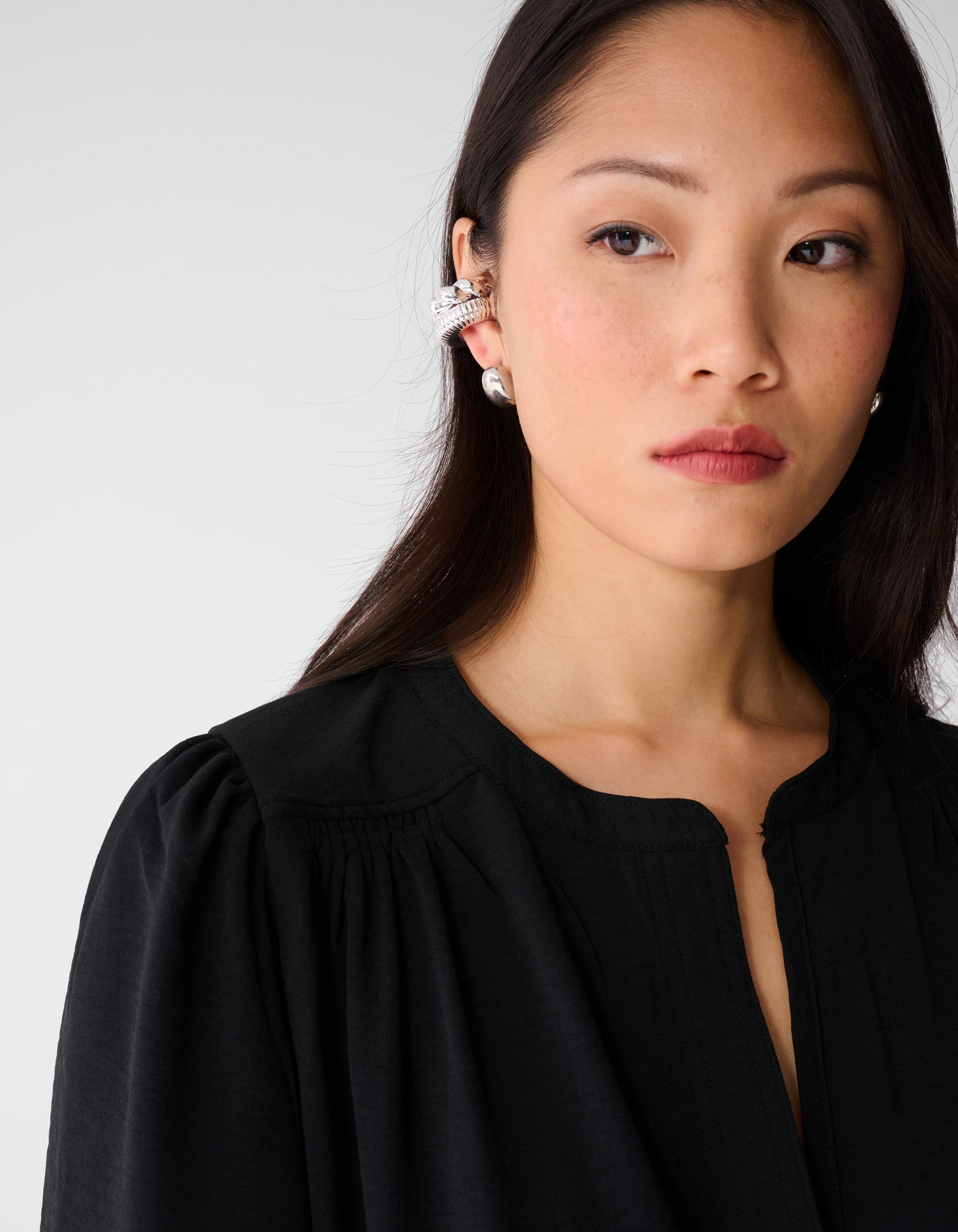 Twist Piping Top Schwarz SHOEBY WOMEN