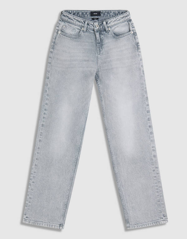 Baggy Fit Jeans Hellgrau SHOEBY BOYS