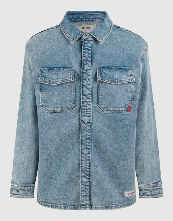 Denim Overshirt Lichtblau SHOEBY BOYS