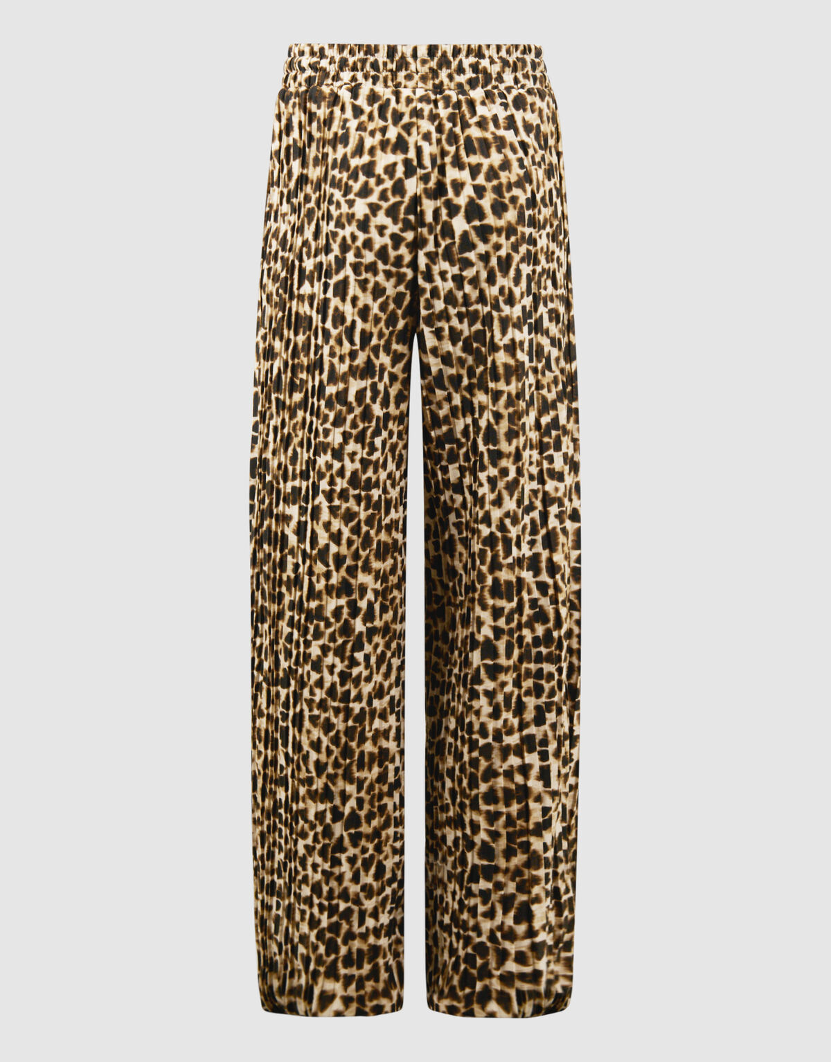 Pliss&eacute; Leopard Hose Hellbraun SHOEBY GIRLS