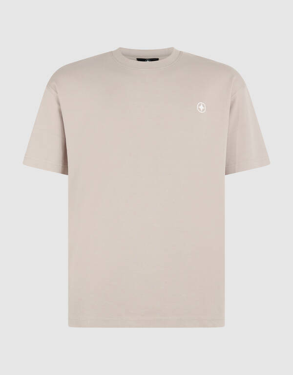 Spark Embroidery T-Shirt Hellbraun SHOEBY MEN