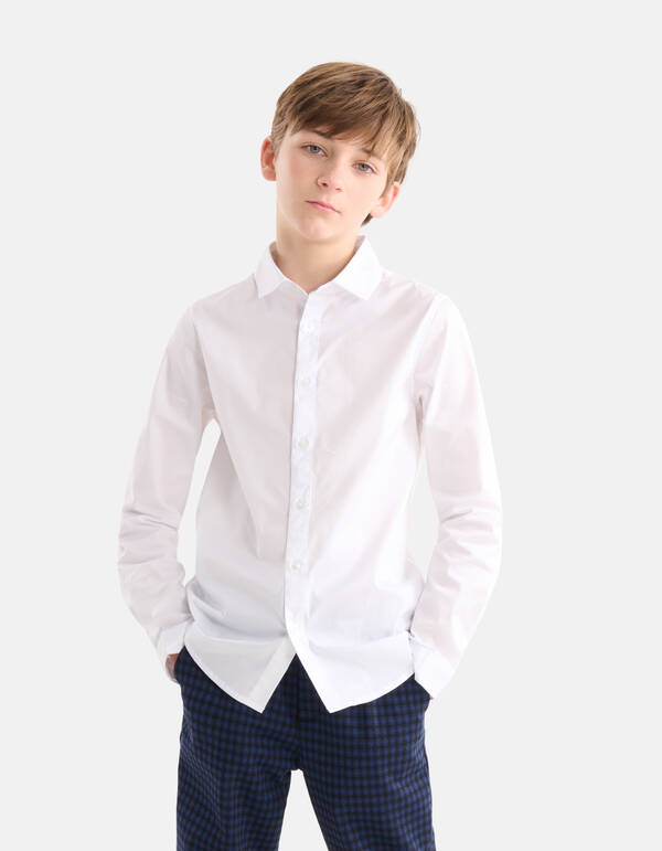 Basic Shirt Weiß SHOEBY BOYS