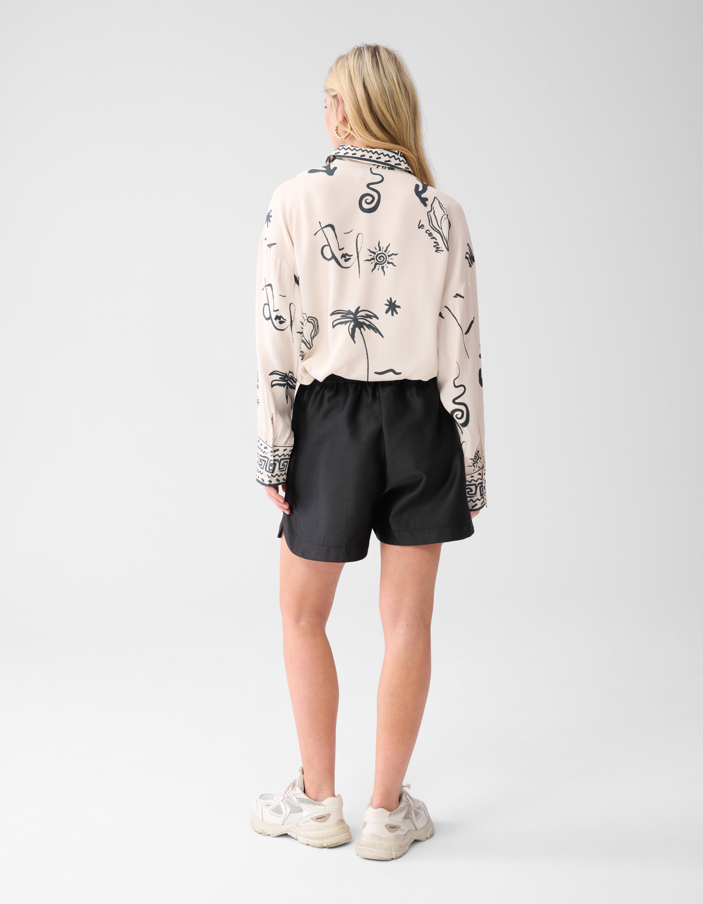 Satijnen Short Zwart SHOEBY WOMEN