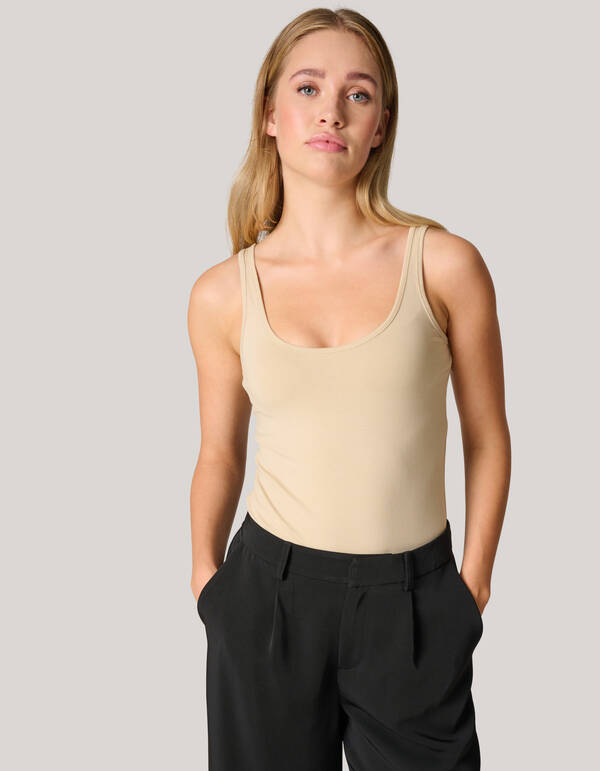 Basic Top Beige SHOEBY WOMEN