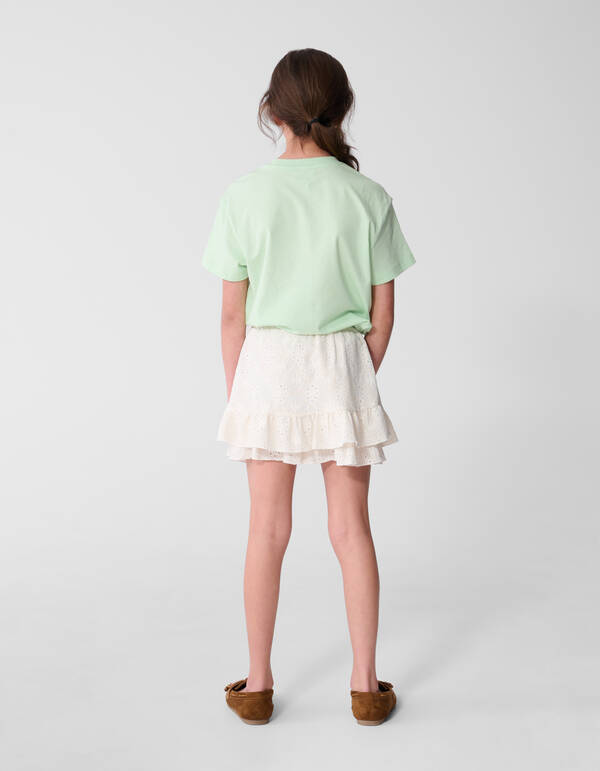 Aloha Artwork T-Shirt Hellgr&uuml;n SHOEBY GIRLS