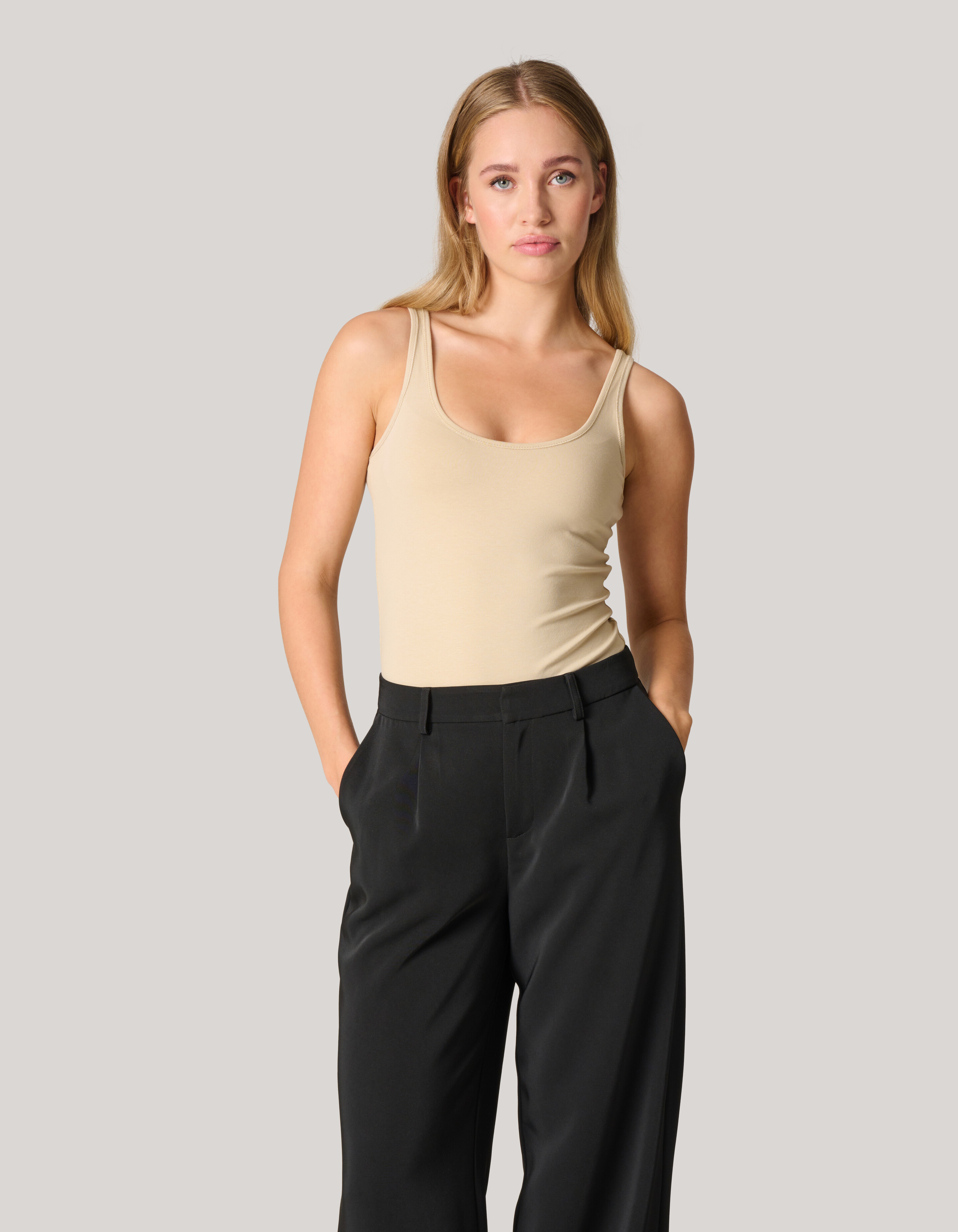 Basic Top Beige SHOEBY WOMEN