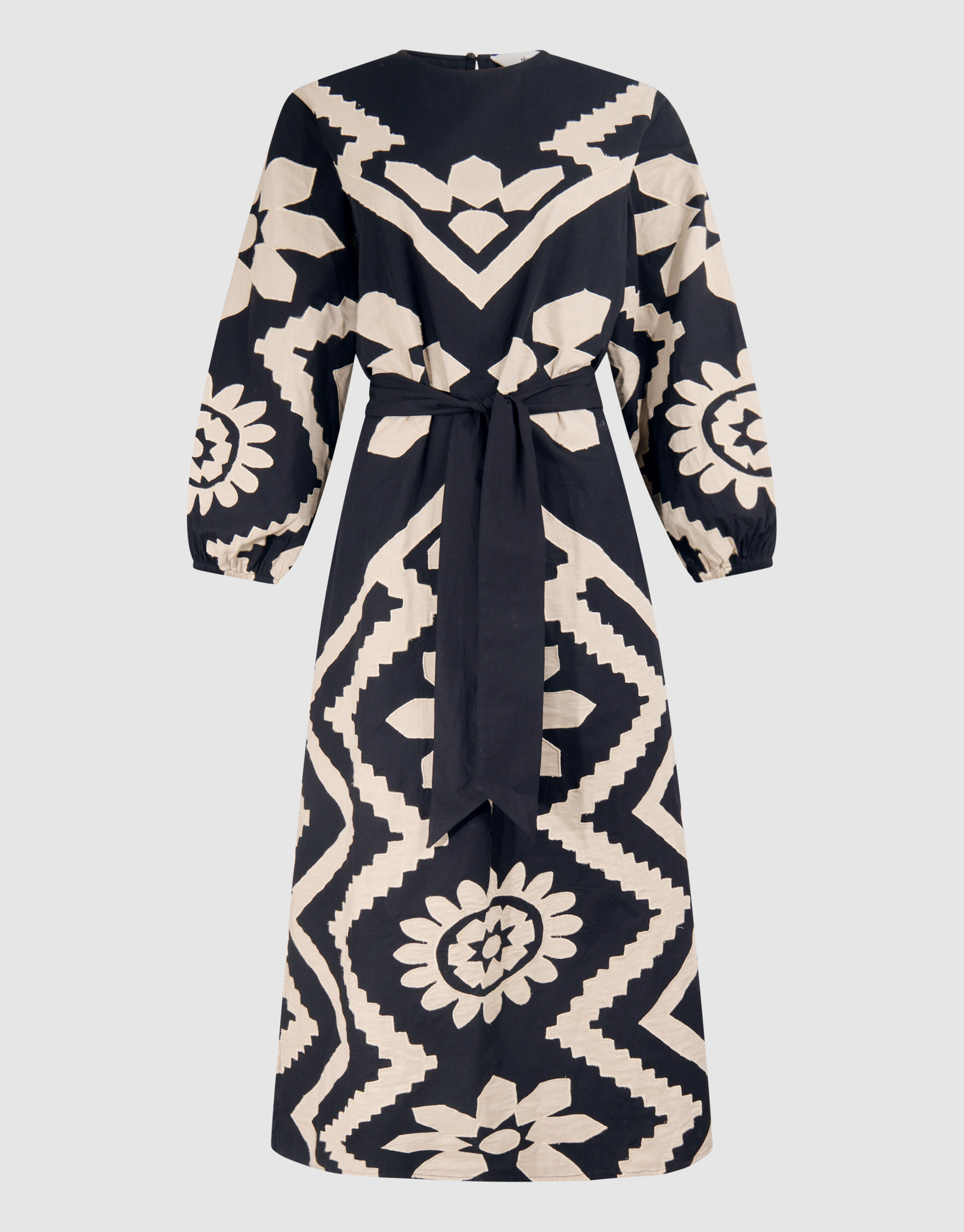 Patch Embroidery Kleid Schwarz BY Lonneke SHOEBY WOMEN