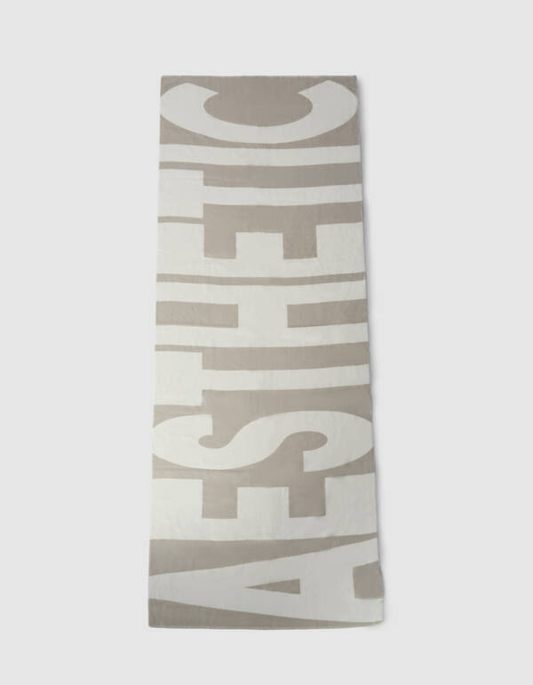 Text-Kunst Schal Gebrochen Wei&szlig; SHOEBY ACCESSOIRES