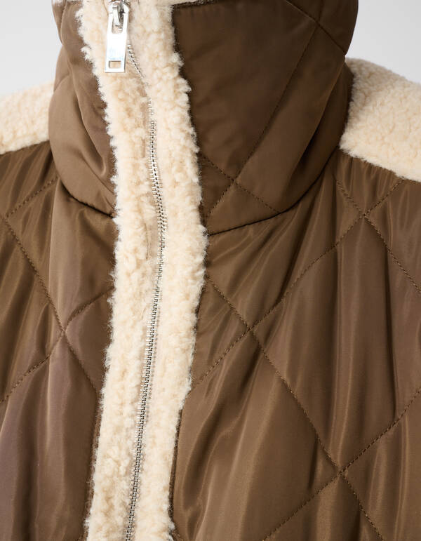 Weiche wattierte Jacke Braun/Beige SHOEBY WOMEN