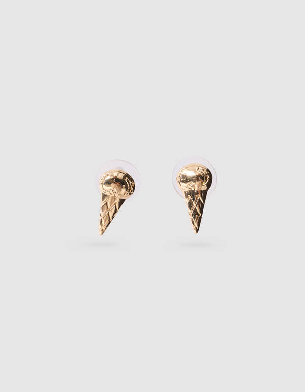 Eiscreme-Ohrringe Gold SHOEBY GIRLS