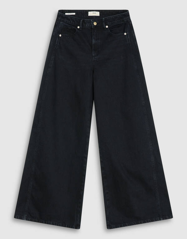 Ultra Wide Leg Fit Jeans Schwarz By Lonneke SHOEBY WOMEN