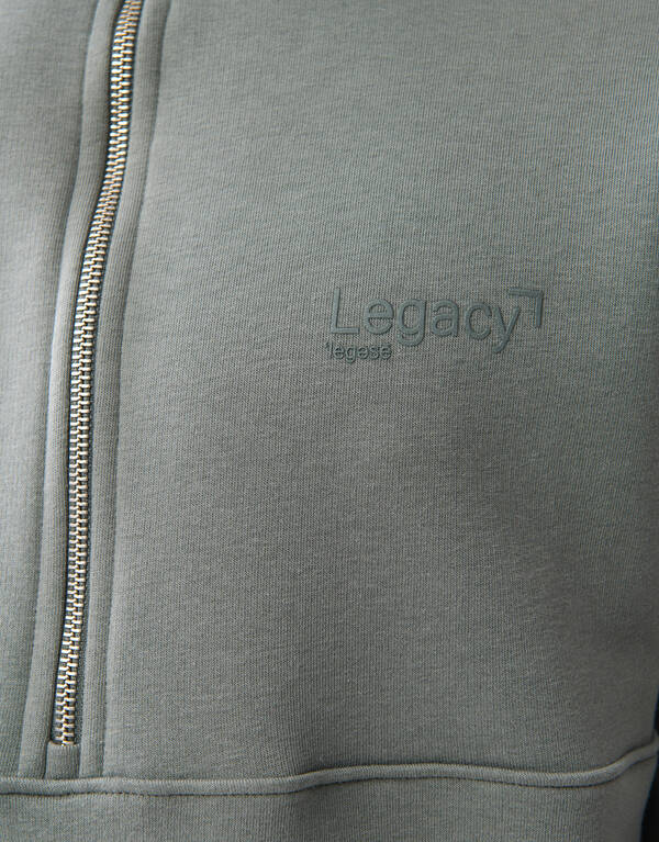 Pullover mit Rei&szlig;verschluss Dunkelgr&uuml;n SHOEBY MEN