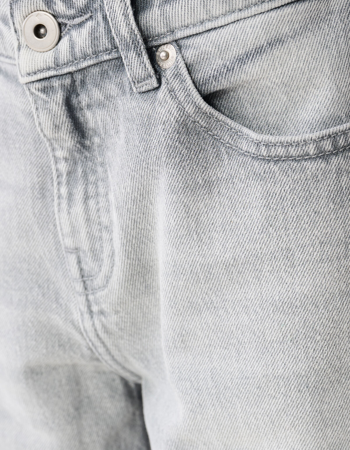 Baggy Fit Jeans Hellgrau SHOEBY BOYS