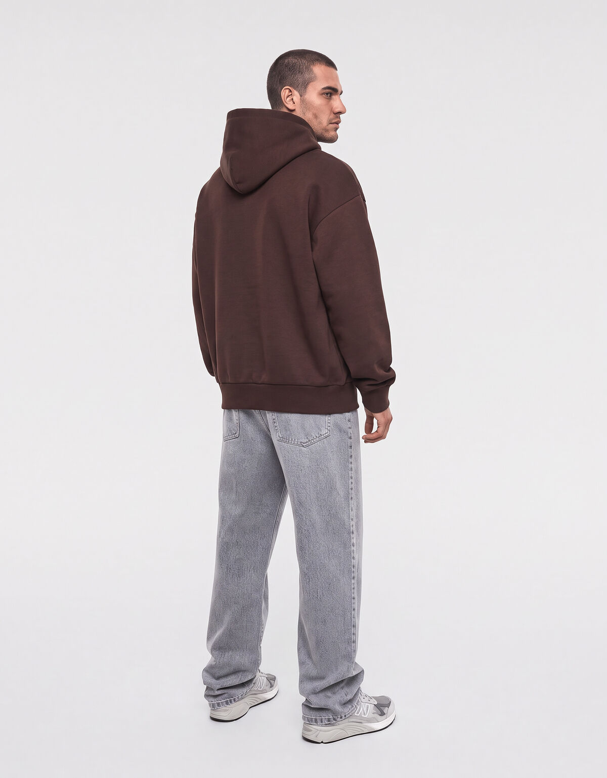 Interlock-Hoodie Dunkelbraun SHOEBY MEN