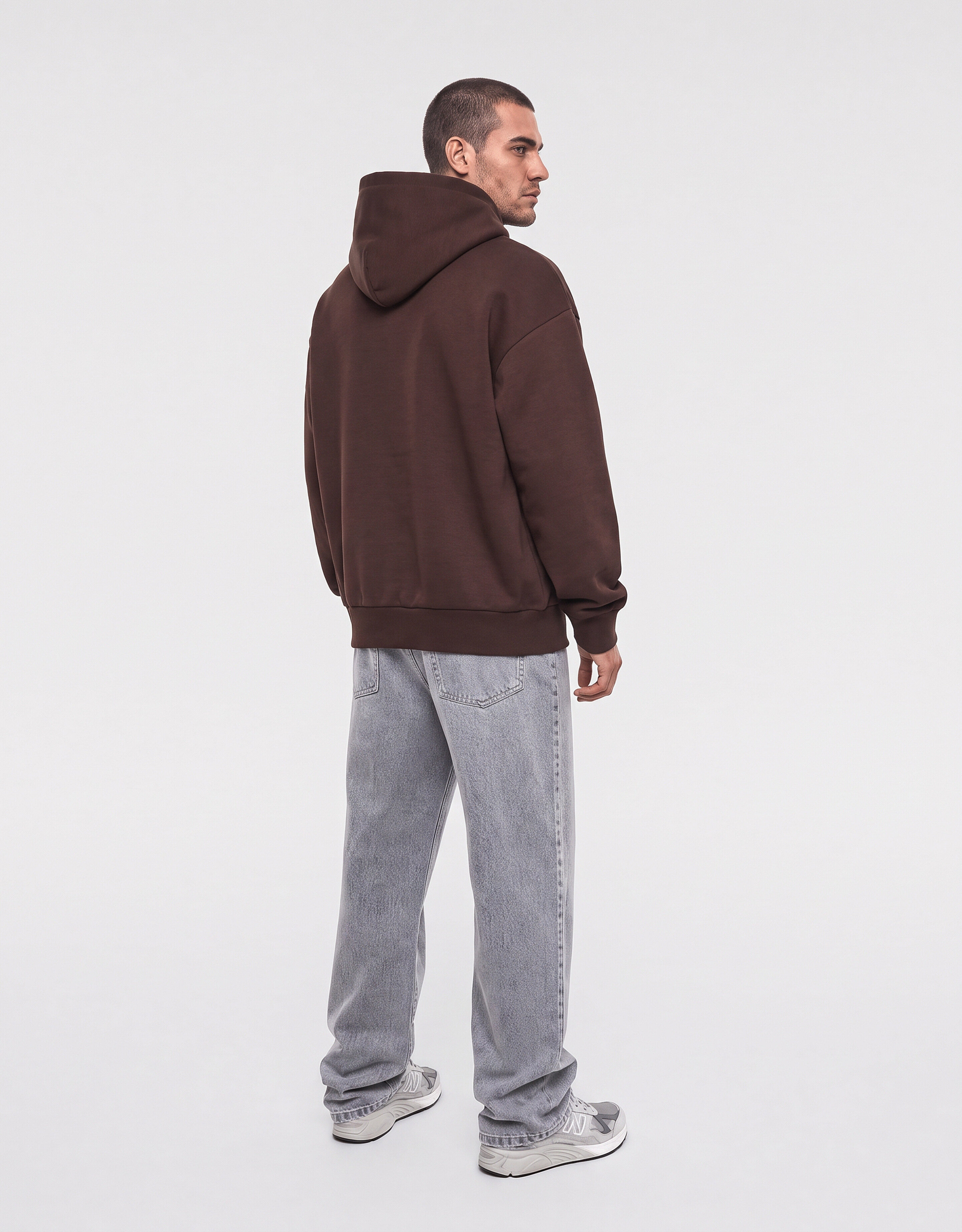 Interlock-Hoodie Dunkelbraun SHOEBY MEN