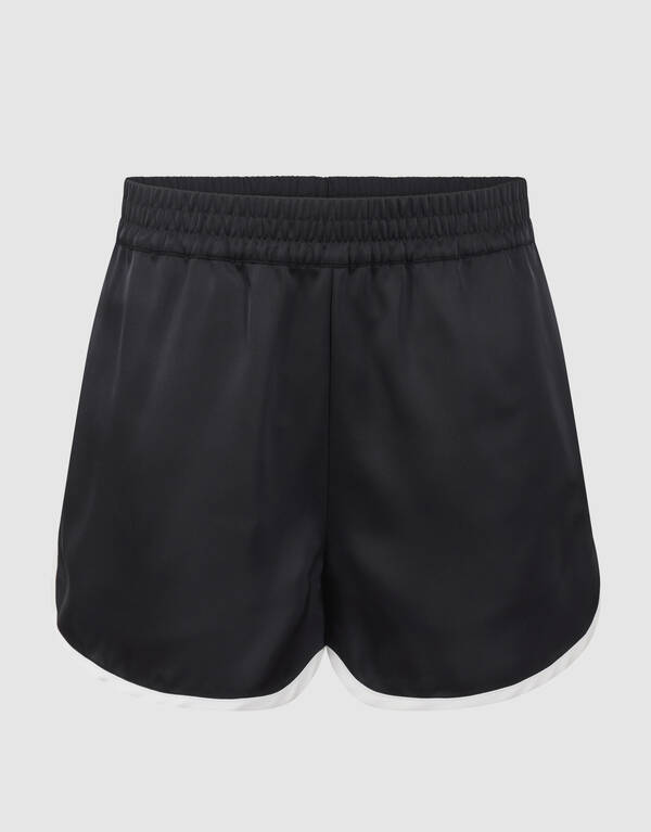 Satin Shorts Schwarz von Monica SHOEBY WOMEN