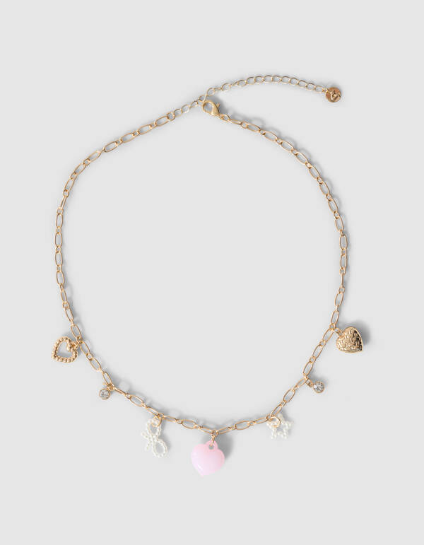 Perlen-Anh&auml;nger-Kette Gold SHOEBY ACCESSOIRES