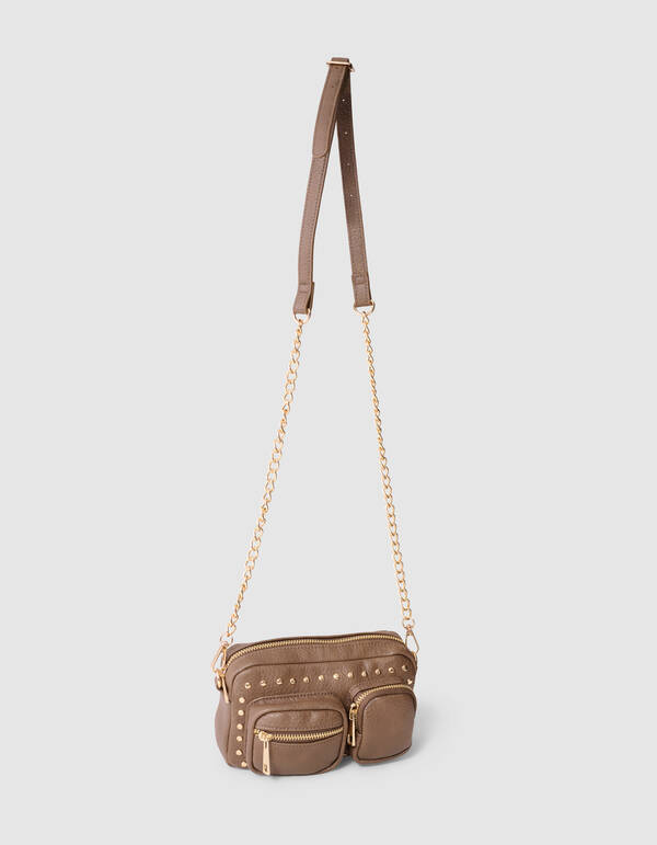 Stud Pocket Bag Brown SHOEBY ACCESSOIRES