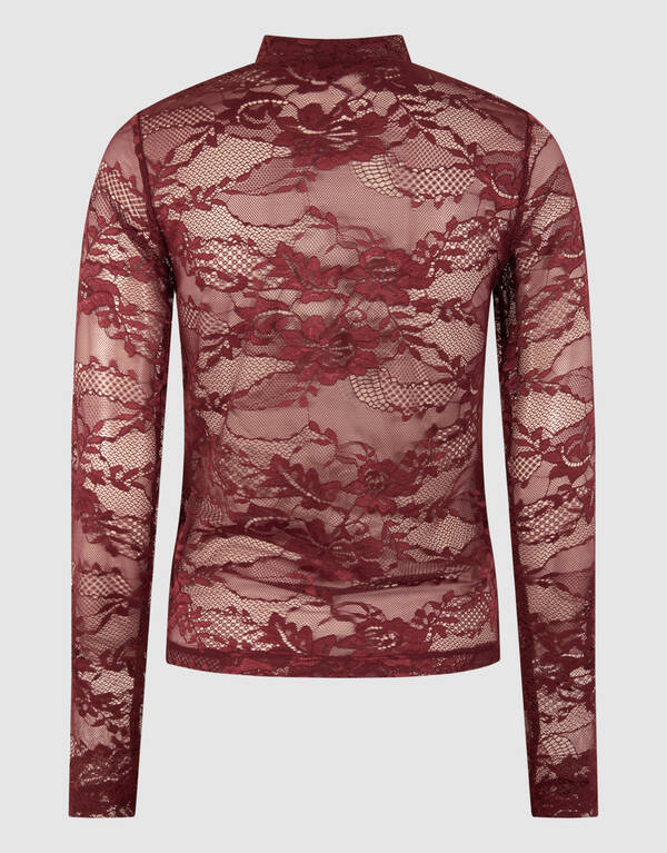 Flower Spitzenoberteil Dunkelrot SHOEBY WOMEN