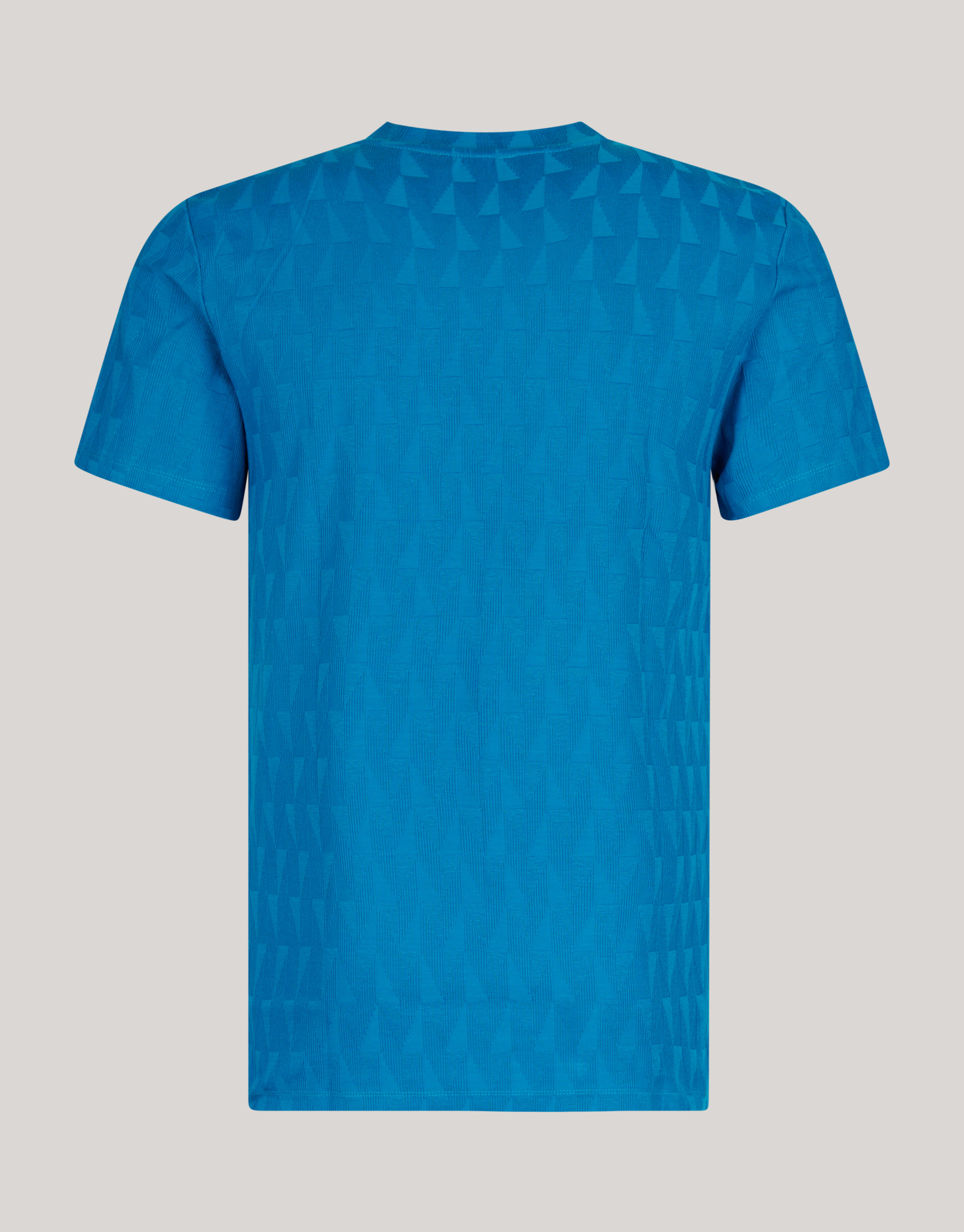 Jacquard T-Shirt Blau SHOEBY MEN