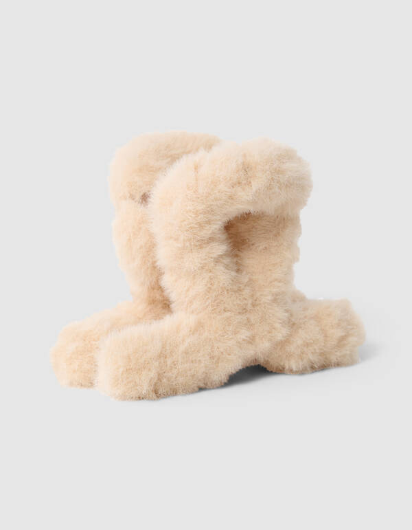 Fluffy Fur Haarclip Hellbraun SHOEBY ACCESSOIRES