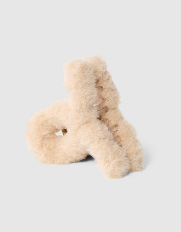 Fluffy Fur Haarclip Hellbraun SHOEBY ACCESSOIRES